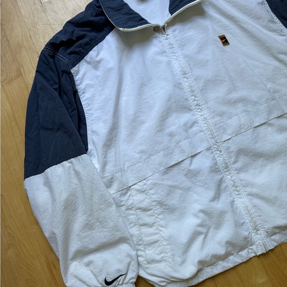 Vintage Nike Drill Jacket 90s Track Top Tenis Y2K XL - Picture 5 of 8